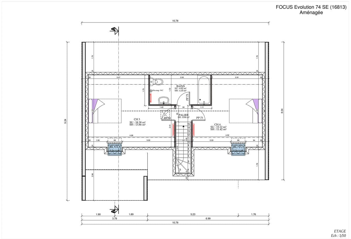 Plan Étage Maison Evo City