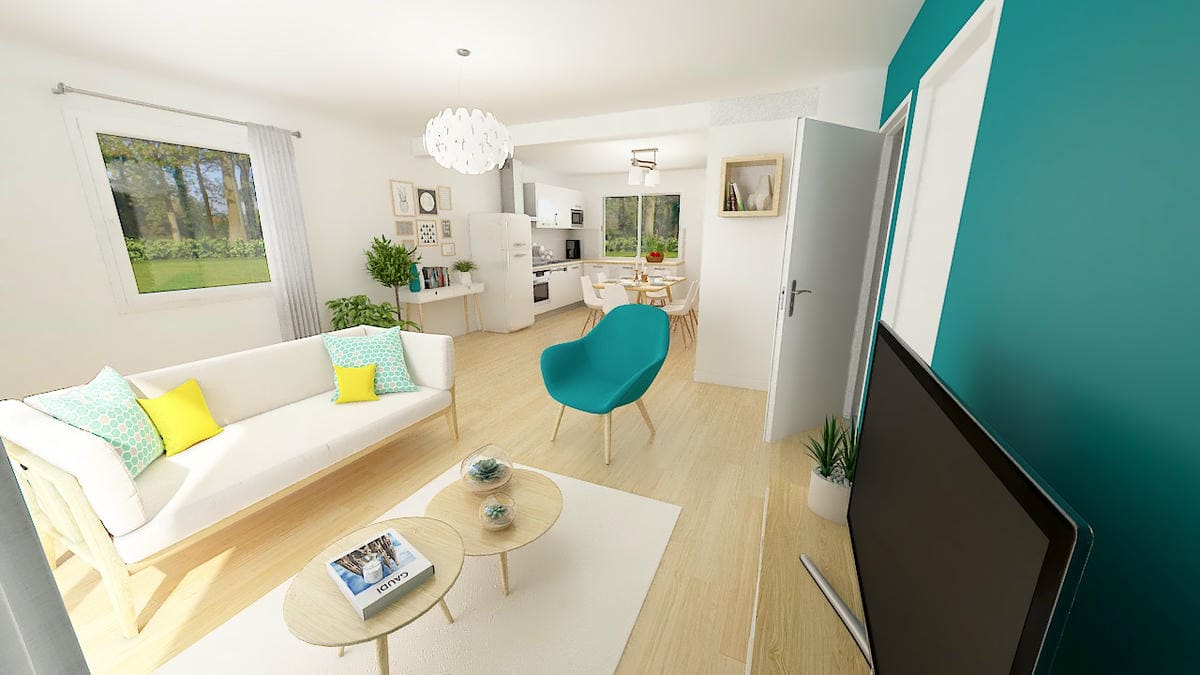 Vue intérieure 3D Maison Up