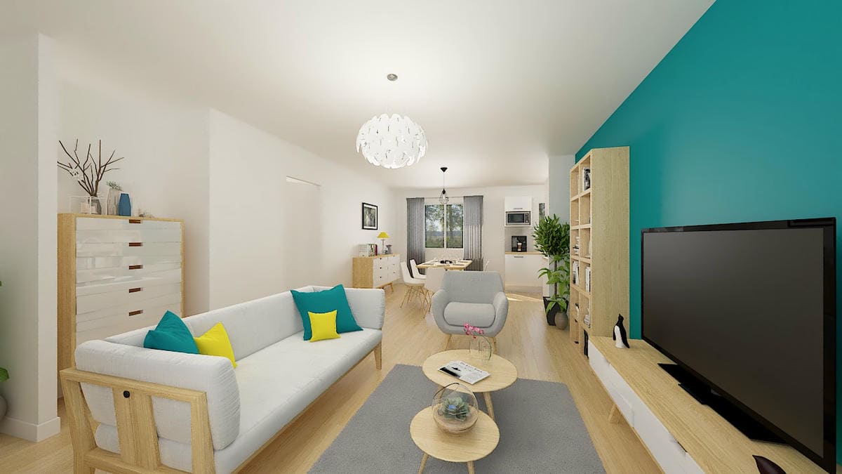 Vue intérieure 3D Maison Cosy