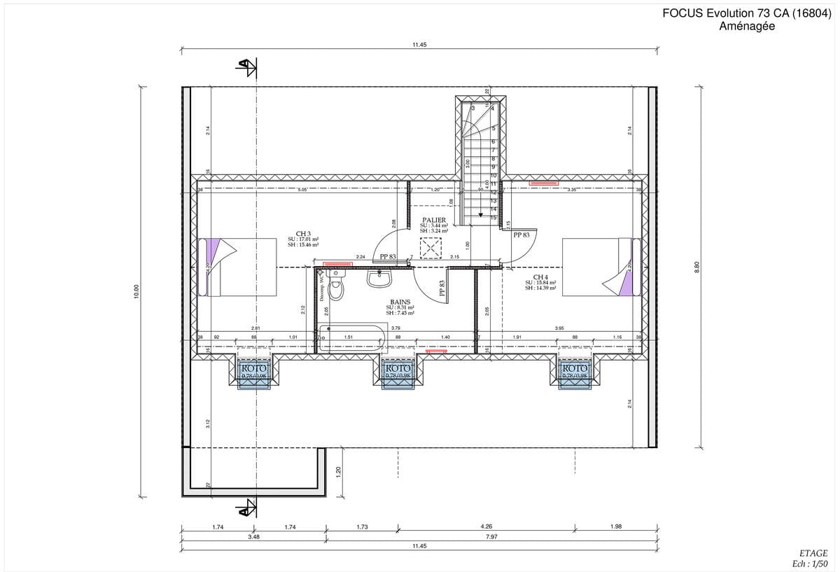 Plan Étage Maison Evo