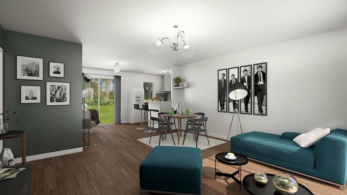 Vue intérieure 3D Maison Family